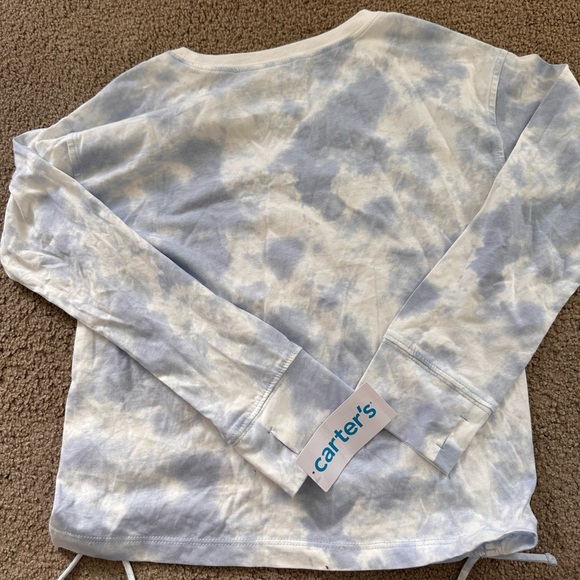 Carter's blue tie dye long sleeve shirt sz10 - Picture 3 of 8